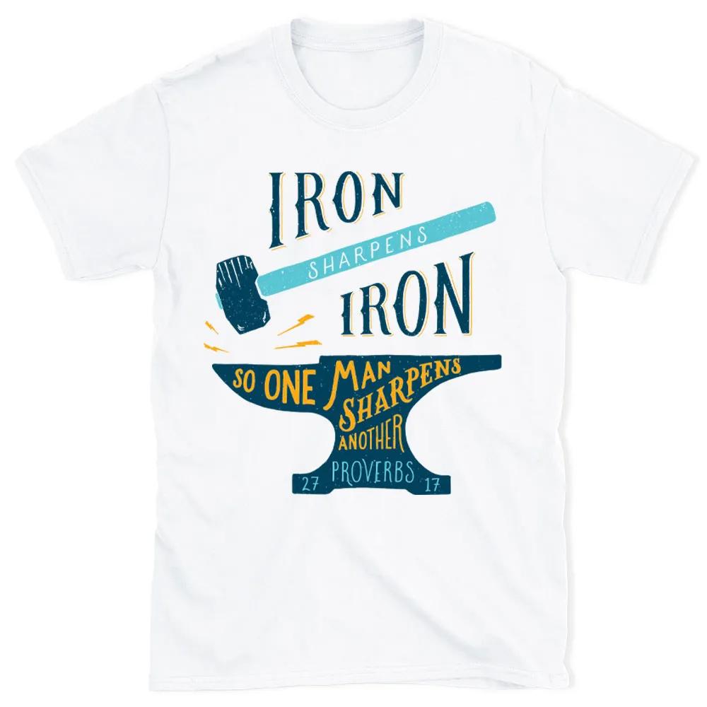 Sharpen Iron Christian TShirt Mens and Womens Short Sleeve Cotton Tees Y2k Shirt Men Clothing Summer Blouse Oversize Tops