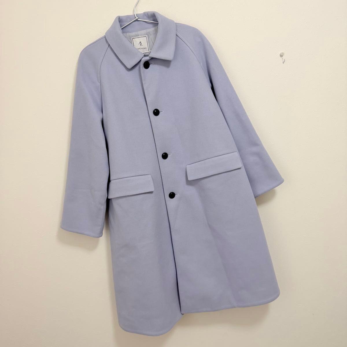Rope Picnic Jersey Melton Stainless Steel Collar Coat