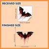 PVC Halloween Fledermaus Wandaufkleber Elektrostatische Gruselige Fledermaus Aufkleber Fensteraufkleber Fenster