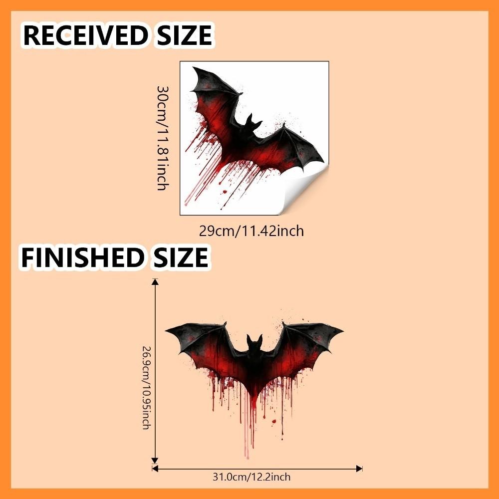 PVC Halloween Fledermaus Wandaufkleber Elektrostatische Gruselige Fledermaus Aufkleber Fensteraufkleber Fenster
