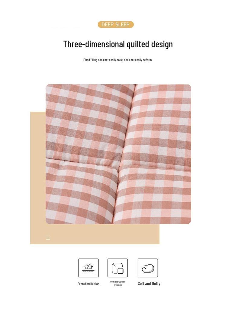 Feather Velvet Thickened Mattress Pad for Home, Bedroom, or Dormitory