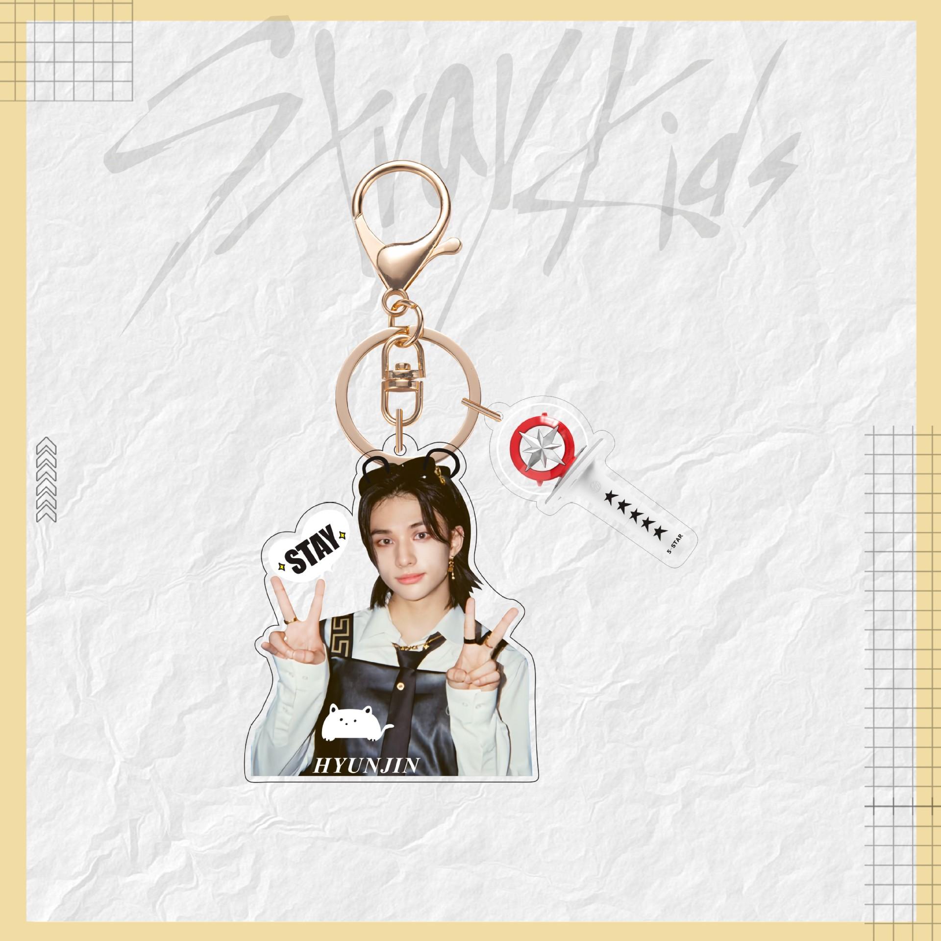 K-Pop Straykids Милый Акриловый Брелок Skzoo Новый Гуманоидный Брелок Аксессуары для Сумки Феликс Хёнджин Знаменитость Периферия