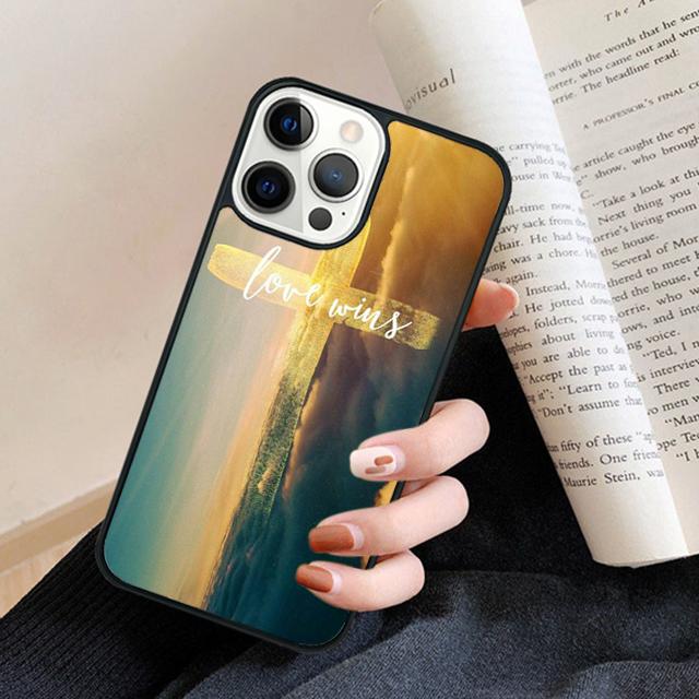 Christian Jesus The Cross Phone Case Back Cover for iPhone 17 Air 16 15 14 13 11 12 Pro Max Plus Fundas Coque