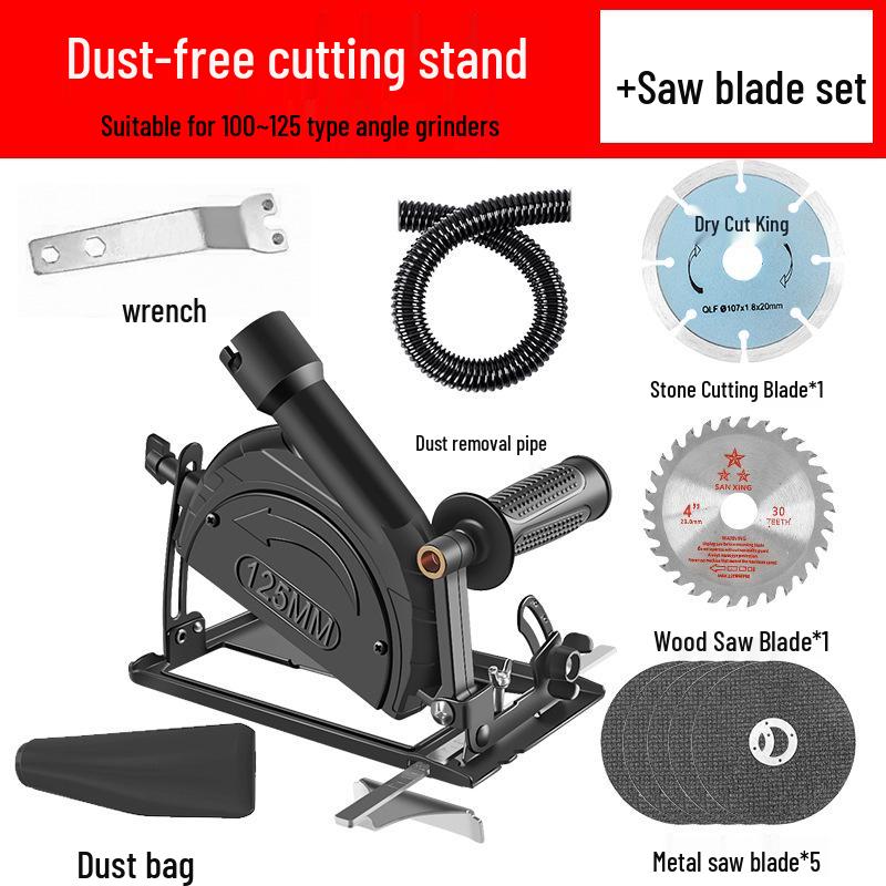 Electric Saw Slotting Base & Dust Cover for Angle Grinder Modification