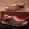 Men's Genuine Leather Hand-Stitched Non-Slip Driving Shoes