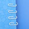 Student Office Anti-Rust Plastic-Coated Metal Paper Clips, 28mm White Binder Clips for Desktop Organization (Bulk Pack)
