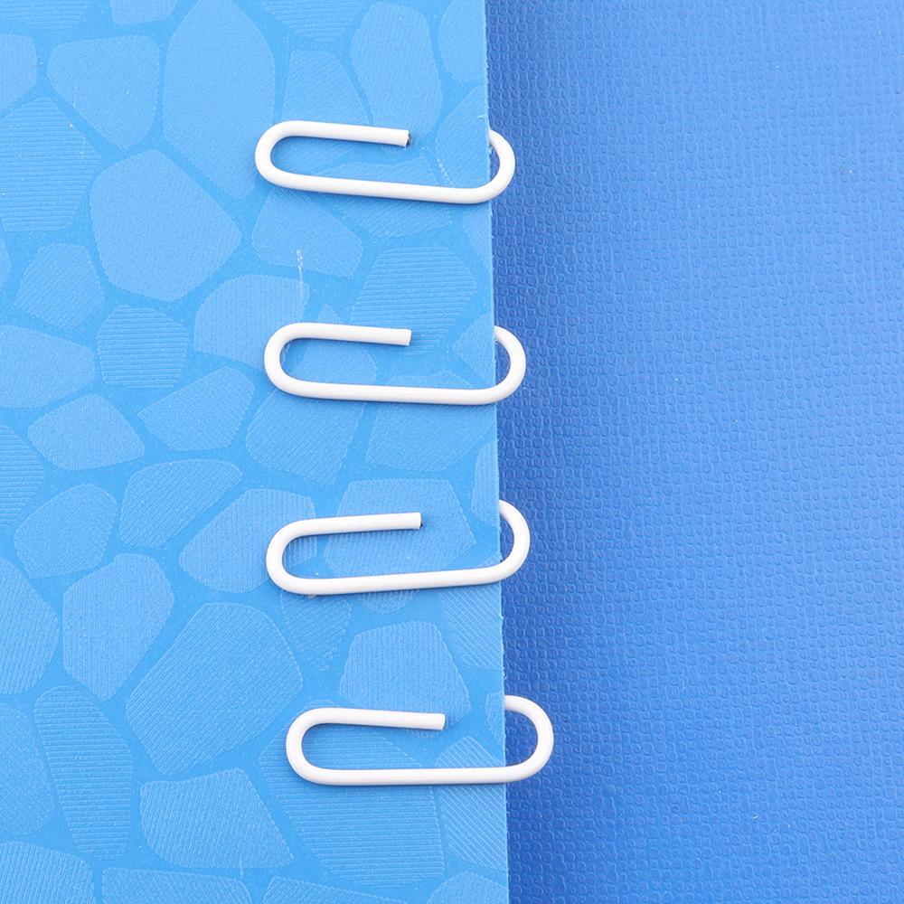 Student Office Anti-Rust Plastic-Coated Metal Paper Clips, 28mm White Binder Clips for Desktop Organization (Bulk Pack)