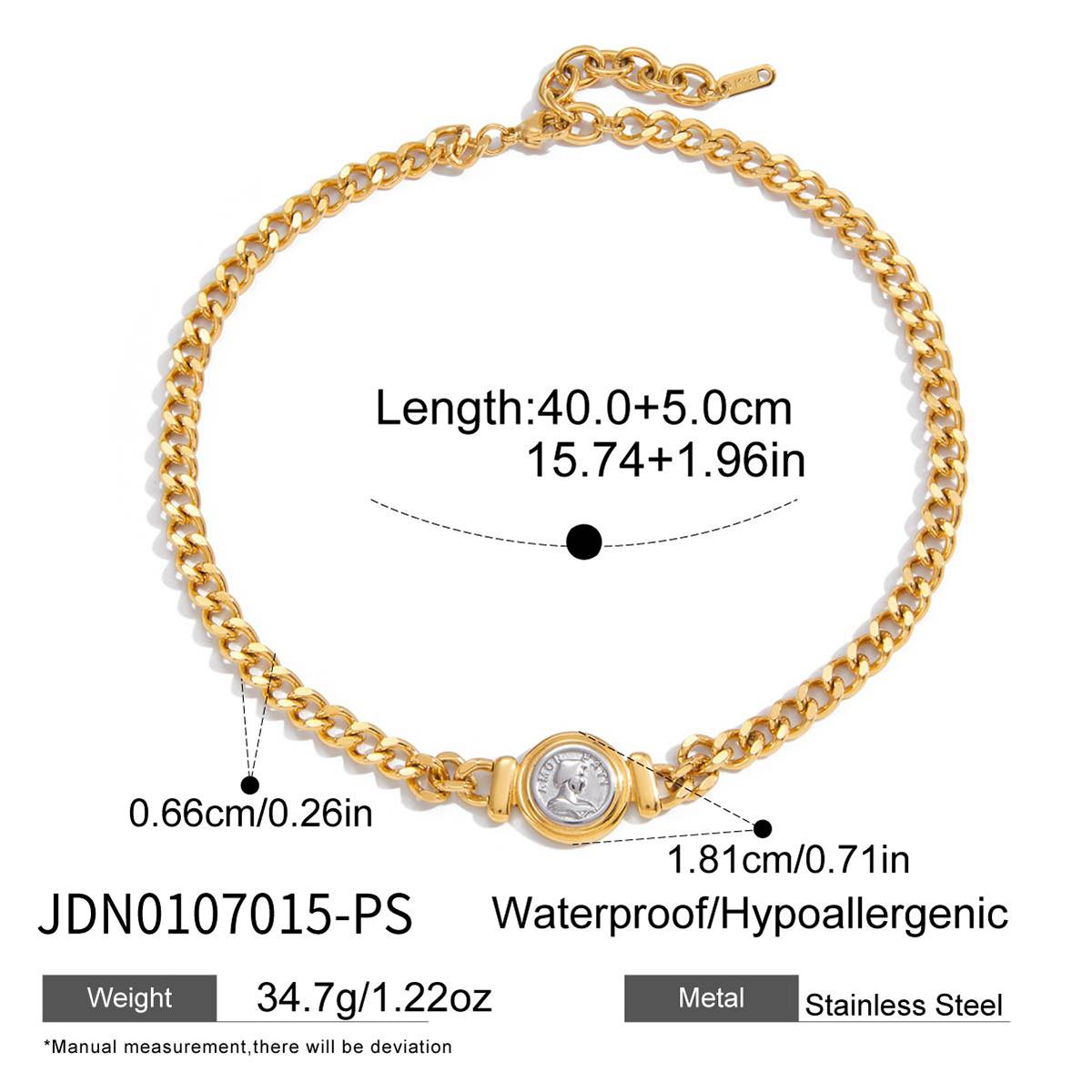 

Классическая подвеска-портрет Youthway для женщин, позолоченная цепочка из нержавеющей стали, простая модная бижутерия, подарок для девушек