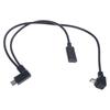 Type C to Small USB OTG Cable with Charging Port Enables Simultaneous Data Transfer and Device Powering Plastic Texture