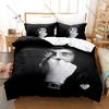 Viral Meme Rap Artist Lil Mabu Hit Song Graphic Hip Hop Bedding Set Duvet Cover With 2 Pillowcases Teen Urban Bedroom Decor