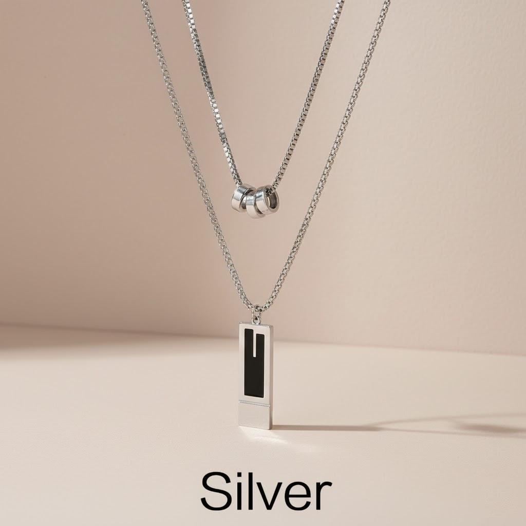 Креативное Изысканное Геометрическое Многослойное Подвеска Панк Ожерелье для Женщин Рождественский Подарок на День Святого Валентина Парные Украшения