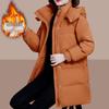 Women's Mid-length Quilted Cotton Coat: 2024 Winter Loose Plus Size, Thickened & Padded Jacket