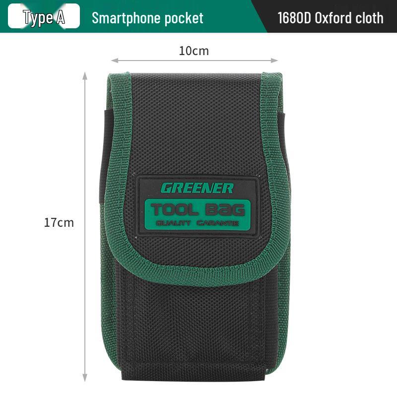 Green Forest Oxford Cloth Tool Waist Bag for Electricians