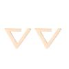Korean Style Geometric Triangle Hollow Flower Ear Cuff Earrings for Women