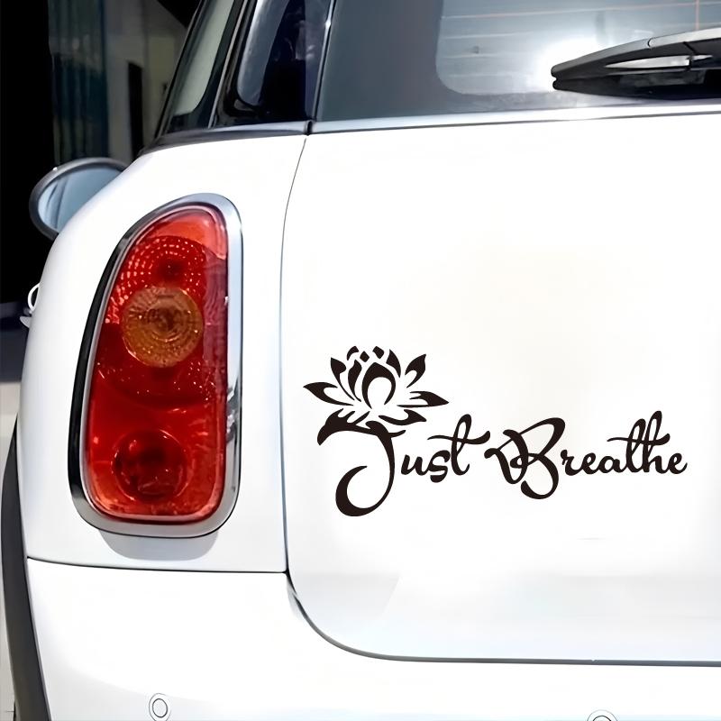 Just breathe"Blessing Lotus creative&funny stickers for cartoon fans&lover,high quality for car trucks motorcycles & laptops