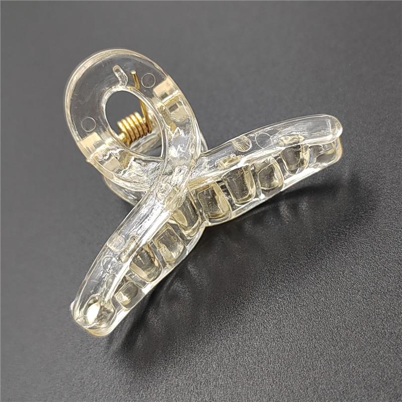 

Выдалбливают прозрачные захваты, новые аксессуары для волос, корейские головные уборы, геометрическая акриловая заколка для волос, 1 шт., мини-коготь для волос, пластик, уникальный