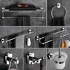 cmaos Chrome Wall-Mounted Towel Rack with Paper Holder