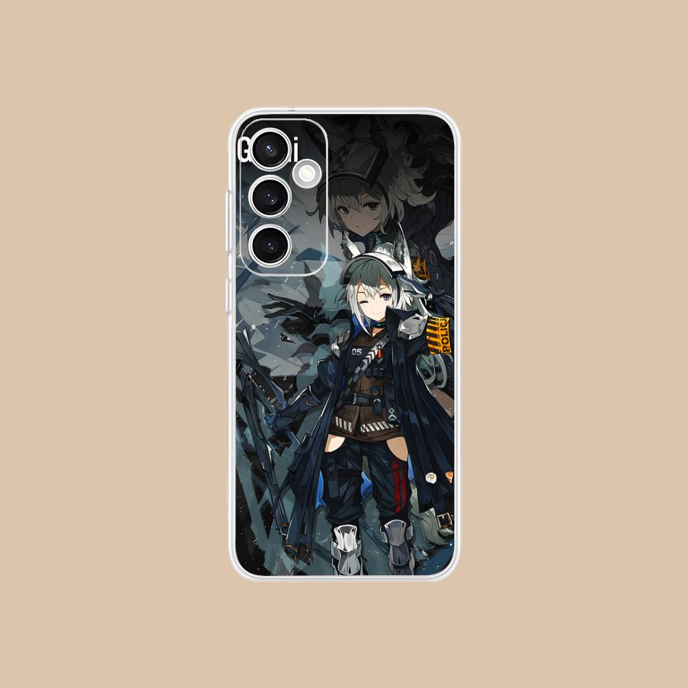 Arknights Grani Clear Mobile Phone Case for Samsung Galaxy S25 S24 S23 S22 S21Plus FE Ultra Colorful Cover