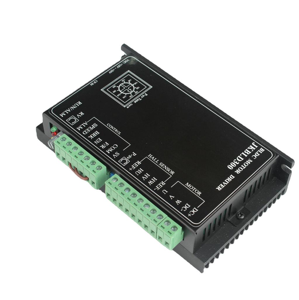 24V/48V Borstelloze Motor Driver, 300W-440W, Driefasige Snelheidsregeling, JKBLD300 Compatibel