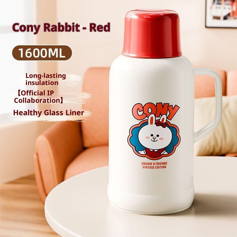 Gianxi Dormitory Household Large Capacity Insulated Water Bottle Corinne Rabbit Sally Chicken Brown Bear Warm Bottle