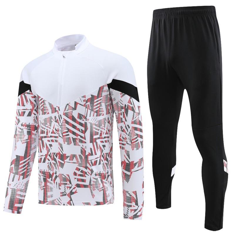 Long Sleeve Half-Zip Training Jacket Kids Adults Soccer Team Uniform Winter Practice Set