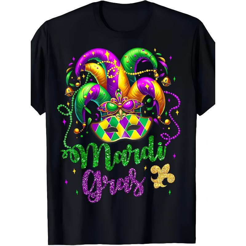 

European sizes Men S Cool Feather Graphic T-Shirt Crew Neck, Vibrant Beads Print with Lettering, Soft Breathable Casual Shirt for Men 4XL чорний