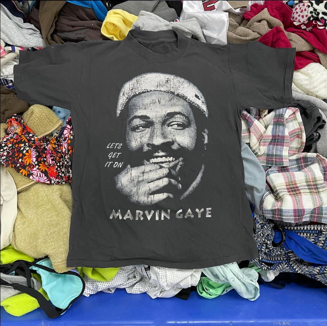 Marvin Gaye Lets Get It On Promo T-Shirt Black XXL 4XL