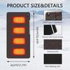 Heated Seat Pad Cordless Electric 3 Settings Warmer Outdoor Seat Warmer Bleacher Heater For Home Office Outdoor Camping Hiking