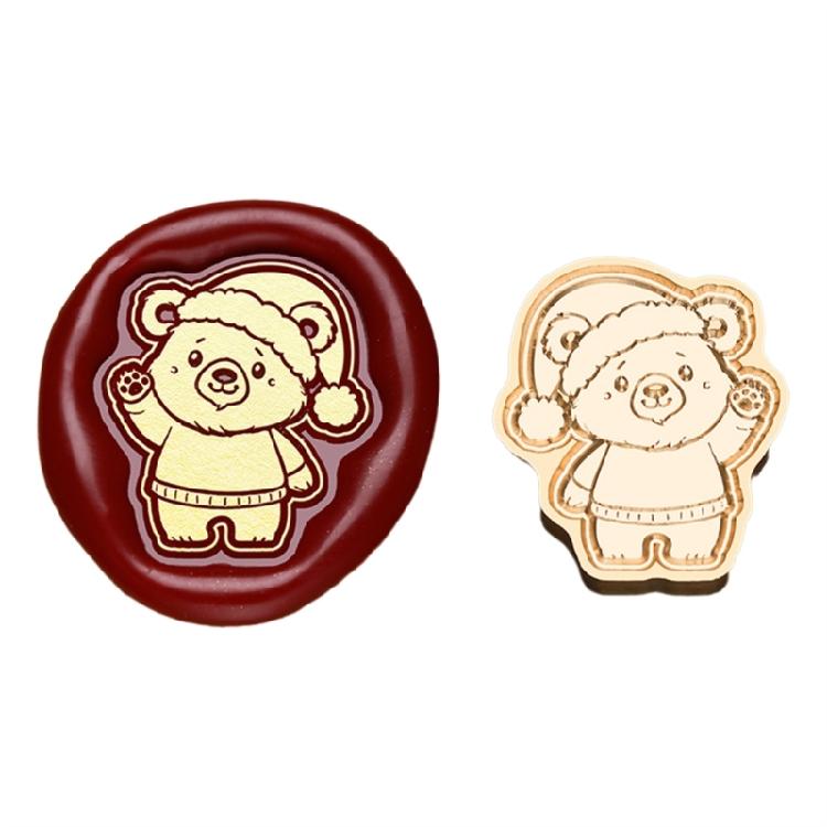 Christmas Vintage Sealing Stamp Head for Wedding Invitations Envelope Scrapbooking, Embossed Sealing Stamp Replacements