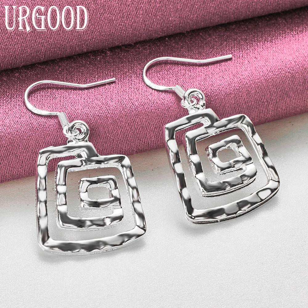 925 Sterling Silver Thread Earrings Wedding Jewelry