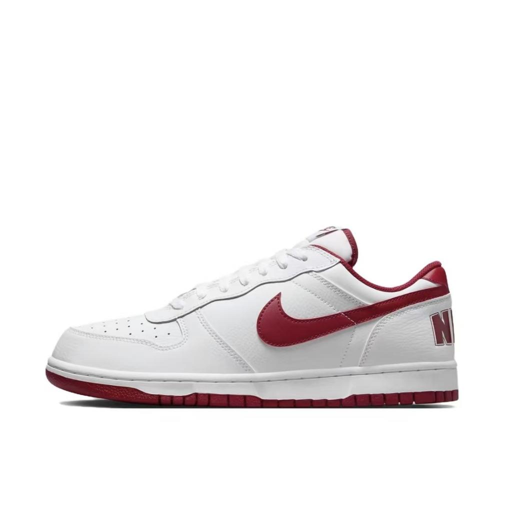 Nike Big Artificial Leather Lightweight And Breathable Low Top Skateboard Shoes Men's 355152-150(Team1582-)