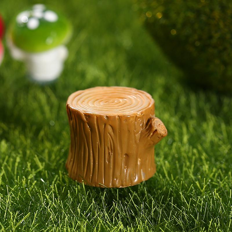 ZAKKA Creative Resin Tree Stumps for Moss Micro Landscaping Ornaments