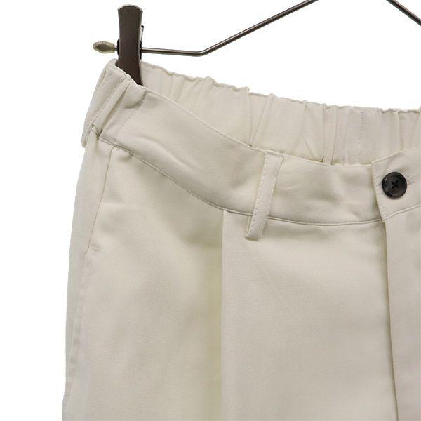 Kappa Logo Embroidery Wide Pants L Ivory Women Used