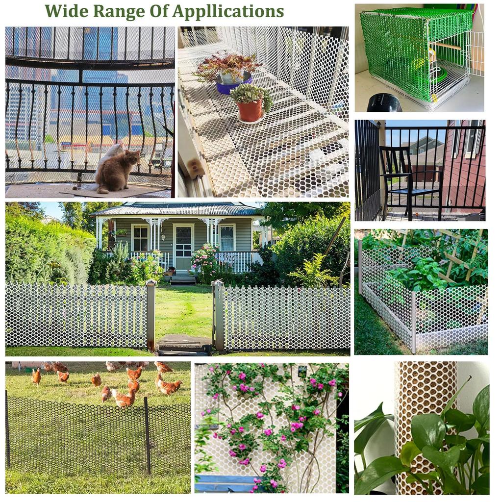 1/2roll Plastic Protective Nets for Poultry Farms, Family Balconies, Plastic Protective Nets, and Fall Prevention Nets 40x300cm