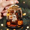 Read Halloween 2D Flat Acrylic Hanging Decoration Halloween Night Decoration Listing