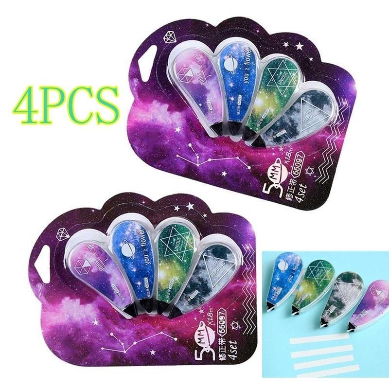 

4 шт./упаковка, корректирующая лента «Фантастическое звездное небо», канцелярские принадлежности, студенческий приз, подарок, связанный с выпускным балом