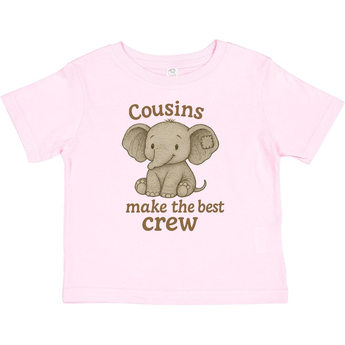 Inktastic Cousins Make The Best Crew Elephant Graphic Baby T-Shirt Cute Bond 140