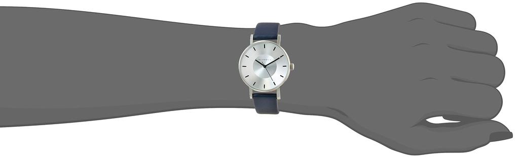 Watch Volare Silver Blue leather strap 36mm WVO20SR007W Navy [KLASSE14] Women's