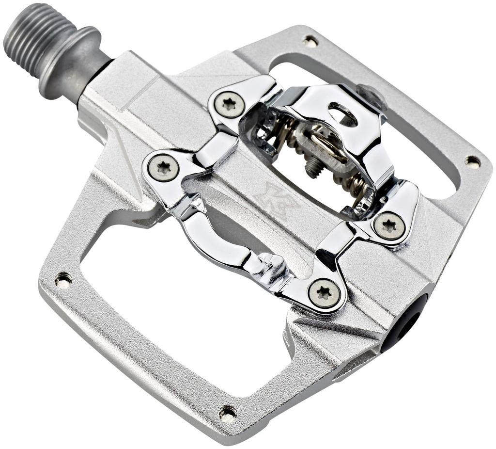 KCNC Lightweight Aluminum Bicycle Binding Pedals Clipless Platform Pedals Silver