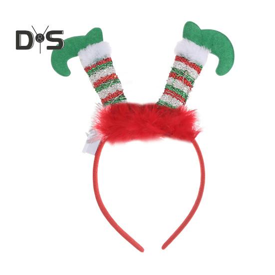 

Светодиодные рождественские повязки на голову, шапки эльфа, обруч для волос в виде оленя со светодиодной подсветкой, праздничные сувениры, аксессуары для вечеринок A