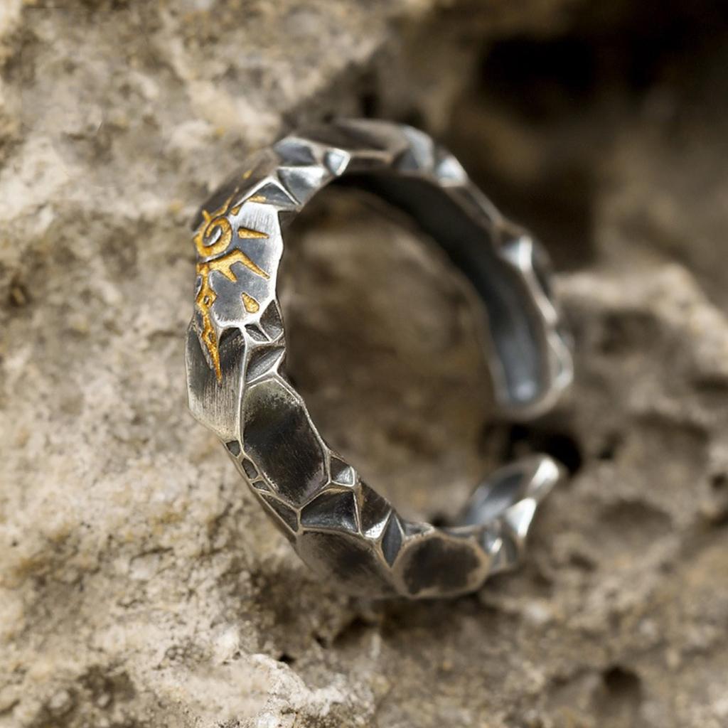 Retro Styles Zinc Alloy Rings Featuring Intricate Carvings and Comfortable Fit Portable for Fashion Enthusiasts Wear