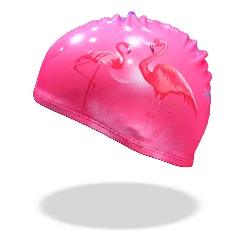 Kinder Cartoon Badekappen Tier Dinosaurier Druck Jungen Mädchen Badehut Poolausrüstung Kinder Schwimmzubehör