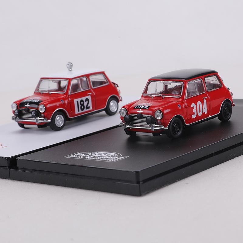 GCD 1:64 1962/1964 MINI COOPER Monticello Rally Series Racing Car Alloy Model Car