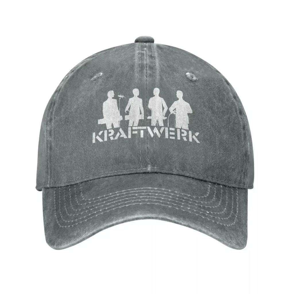 Kraftwerk Baseballkappe Für Männer Frauen Klassische Musikband Lässig Trucker Papa Hut Großhandel Designer Outdoor Sport Snapback Kappe