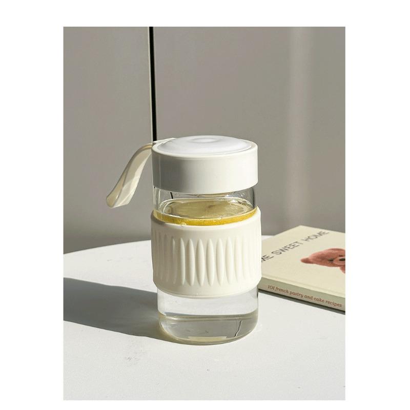 Glass Water Cup Summer Good-looking Men's and Women's Office Simple and Portable Student Tea Infuser Anti-Scald with Tea Cup