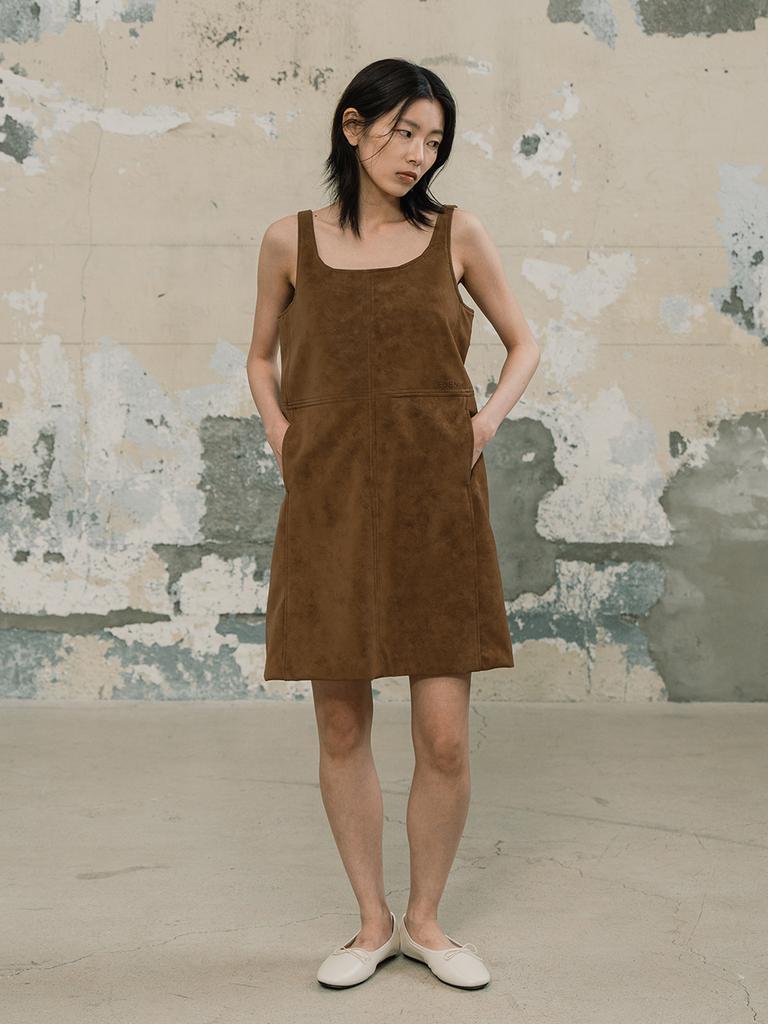 Edenic Suede Mini Dress