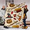 1pc Hogwarts12 Theme Blanket - Digital Print, Polyester, Cozy for All Seasons, Perfect for Outdoor, and Travel