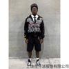 2026 Popular Hip Hop Casual 3D Printing Long Sleeve Zipper Hooded American Sweater High Street Personality Dark Man