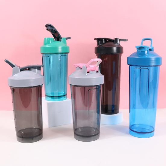 

Герметичный протеиновый шейкер, бутылка для воды, чашка для воды со шкалой, пищевой класс, шейкер для тренировок без BPA, портативная посуда для питья 700ML королевский синий