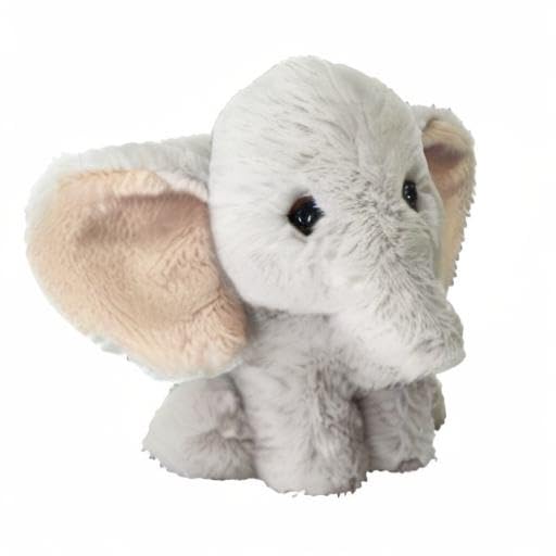 SunLemon Fluffy's Elephant, Small, 17 x 14 x 19 cm, Plush Animal, P-6002